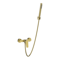 INVENA - Sprchová batéria Alonia Trend s príslušenstvom, kartáčované zlato (BN-70-009-V)