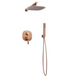 INVENA - Sprchová batéria podomietková GLAMOUR meď (BS-02-014-V)