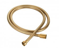 INVENA - Sprchová hadica GLAMOUR zlatá, 150cm (AW-05-150-S)