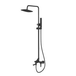 INVENA - Sprchový stĺp GLAMOUR TREND s batériou, čierna (AU-05-B04-V)