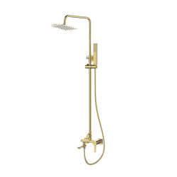 INVENA - Sprchový stĺp GLAMOUR TREND s batériou, zlato (AU-05-B09-V)