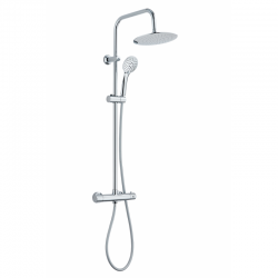 INVENA - Sprchový stĺp MUSTA s termostatickou batériou chróm (AU-84-001-X)