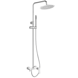 INVENA - Sprchový stĺp s batériou, Alonia Trend, chróm (AU-70-D01-V)