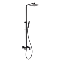 INVENA - Sprchový stĺp s batériou, Paros Trend, čierna (AU-33-B04-C)