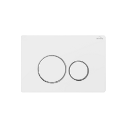 INVENA - Tlačidlo splachovacie k podomietkovému rámu, 604 biele; (CC-04-002-S)