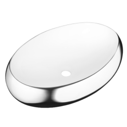 INVENA - Umývadlo na dosku FRESCO biela/chróm (CE-31-001-W)