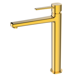 INVENA - Umývadlová batéria vysoká GLAMOUR TREND zlato (BU-02-W09-V)