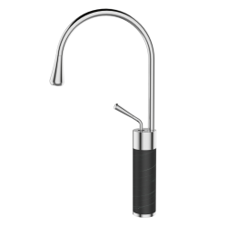 INVENA - Umývadlová batéria vysoká STONE čierna/chróm (BU-03-W08-V)