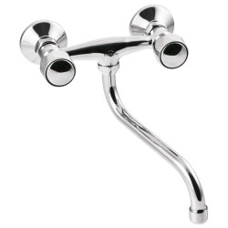 INVENA - Umývadlová/drezová batéria MODENA, 20cm otočný výtok typu S (BC-11-F0S-L)