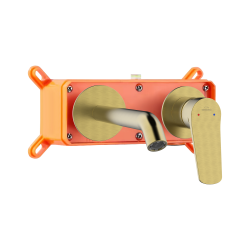 INVENA - Umývadlová podomietková batéria Alonia Trend, kartáčované zlato (BP-70-U09-V)