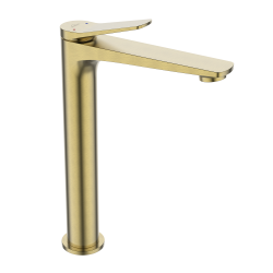 INVENA - Umývadlová vysoká batéria Alonia Trend, kartáčované zlato (BU-70-W09-V)