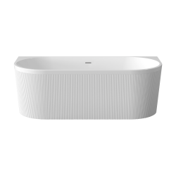 INVENA - Vaňa voľne stojaca k stene ryhovaná 170 glamour trend sifón biely; (AN-02-12U-M)