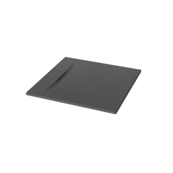 INVENA - Vanička sprchová štvorcová alvero trend, 90x90 cm čierna; (AK-7C-909-H)