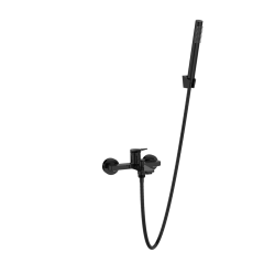 INVENA - Vaňová batéria Alonia Trend s príslušenstvom, čierny lesk (BW-70-004-V)