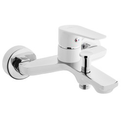 INVENA - Vaňová batéria DOKOS biela/chróm (BW-19-002-V)