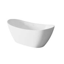 INVENA - Voľne stojaca vaňa 160 cm Astri so sifónom (AN-03-160-F)