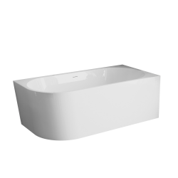 INVENA - Voľne stojaca vaňa priečne pravá 160 cm Astri so sifónom (AN-03-16P-F)