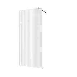 INVENA - Walk-in II Trend 110x200cm, ryhovaná 8mm shiny-glass, chróm (AK-32-119-S)