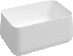 ISVEA - ALLEGRO keramické umývadlo na dosku vysoké, 60x40cm, biela (10AL66060)