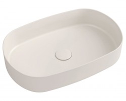 ISVEA - INFINITY OVAL keramické umývadlo na dosku, 55x36cm, Ivory (10NF65055-2K)