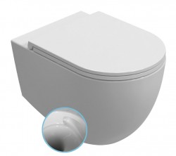 ISVEA - INFINITY závesná WC misa, Vortex Rimless, 36,5x53cm, biela (10NF02003)