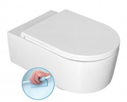 ISVEA - SISTEMA A závesná WC misa, Rimless, 36x53,5cm, biela (10SL02001)