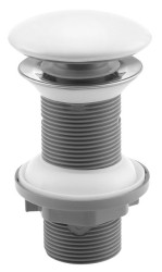 ISVEA - Umyvadlová výpust 5/4“, click-clack, keramická zátka, 20-70, bílá (38TP0161I)