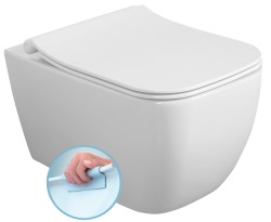 ISVEA - VEA závesná WC misa, Rimless, 34,5x52cm, biela (10VA02004)