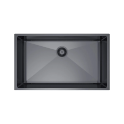 Jednodrezový oceľový drez, veľký, PVD grafit - 74 x 44 cm Velazo VELAZ(7444B)