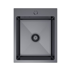 Jednokomorový oceľový drez 40 x 50 cm PVD grafit, Velazo VELAZ(4050B)