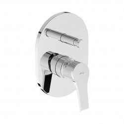 JIKA - Cube Batéria pod omietku na 2  spotrebiče, s telesom, chróm (H3211W60040001)