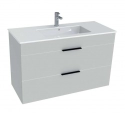 JIKA - Cube Skrinka vrátane umývadla, 98x42x62 cm, biela (H4536521763001)