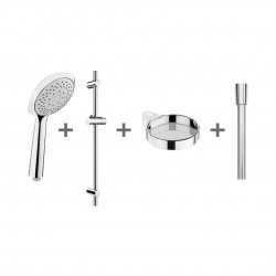 JIKA - Cubito Pure Sprchová súprava Cubito-N 13 cm, 4 prúdy, chróm (H3651X00044731)