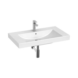 JIKA - Cubito Style Umývadlo 82x47 cm, s prepadom, otvor na batériu, biela (H8104460001041)