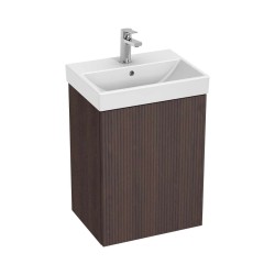 JIKA - Cubito Style Umývadlová skrinka, 43x57x33 cm, 1 dvierka, tmavý orech (H40J4451023561)