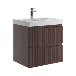 JIKA - Cubito Style Umývadlová skrinka, 60x57x45 cm, 2 zásuvky, tmavý orech (H40J4414023561)