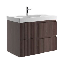 JIKA - Cubito Style Umývadlová skrinka, 80x57x45 cm, 2 zásuvky, tmavý orech (H40J4424023561)