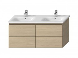 JIKA - Mio-N Skrinka pod dvojumývadlo 130, 127x59x49 cm, jaseň (H40J7184013421)