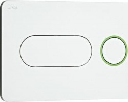 JIKA - Modul Ovládacie tlačidlo PL8, Dual Flush, biela/zelená (H8936460000001)
