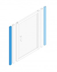 JIKA - Nion Rozširovací profil pre sprchové kúty a sprchové dvere (H2912N80000151)