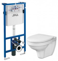 JIKA predstenový inštalačný systém bez tlačidla + WC CERSANIT DELFI + SEDADLO (H895652 X DE1)