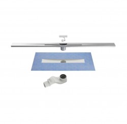 JIKA - Pure Sprchový žľab 100 cm, s roštom, satin nerezová (H2714200020001)