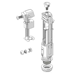 JIKA - Splachovací mechanizmus k WC kombi, biela (H8913820000001)