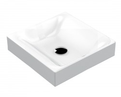 KERASAN - CENTO keramické umývadlo na dosku 45x45cm, biela (354401)