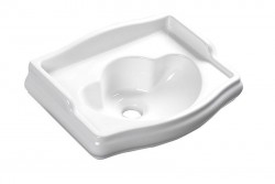 KERASAN - RETRO keramické umývadlo 41x30cm, bez otvoru pre batériu, bez prepadu, biela (103301)