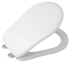 KERASAN - RETRO WC sedátko, biela/chróm (109001N)