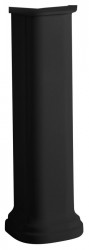 KERASAN - WALDORF univerzálny keramický stĺp k umývadlam 60,80cm, čierna mat (417031)