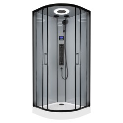 KERRA - Hydromasážny box Orion 90 čierna čierna (5907548123473)