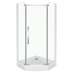 KERRA - Sprchová kabína päťuholníková Glasgow Plus 100 (5907548112644)