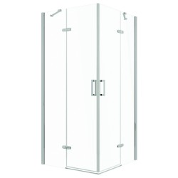 KERRA - Sprchovací kút Flow 80 Chróm (bez vaničky) (5907548117861)